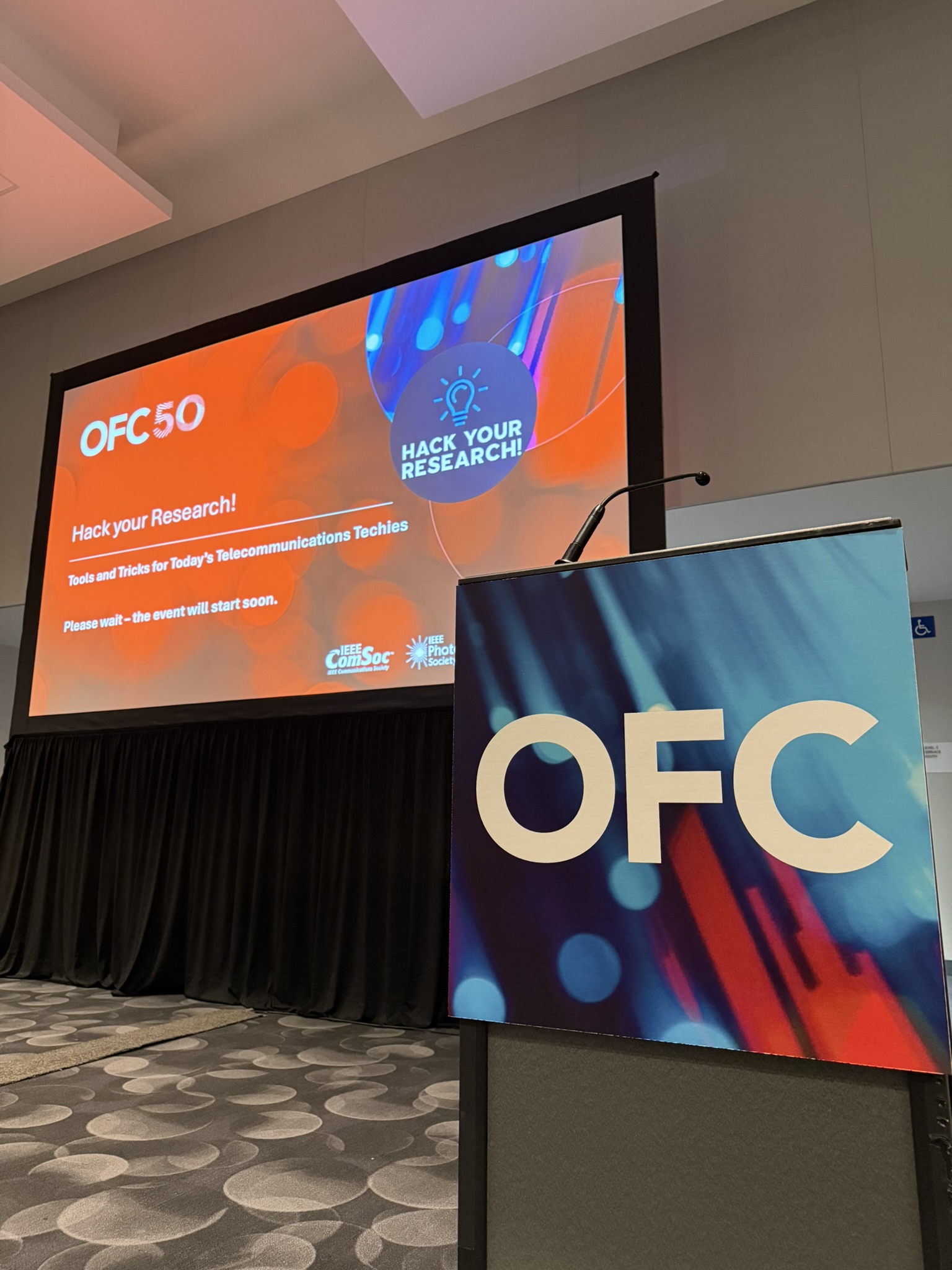 Photo of Hack Your Research at OFC 2025